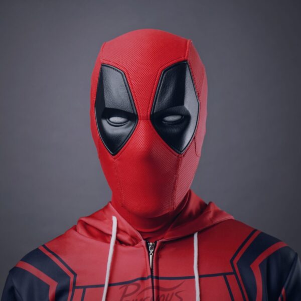 Deadpool Mask - Screen Printed (Deadpool & Wolverine) Perfect Replica Grade